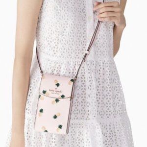 #bagsavenue fast ship  Staci North South Flap Phone Crossbody Pink Kate Spade